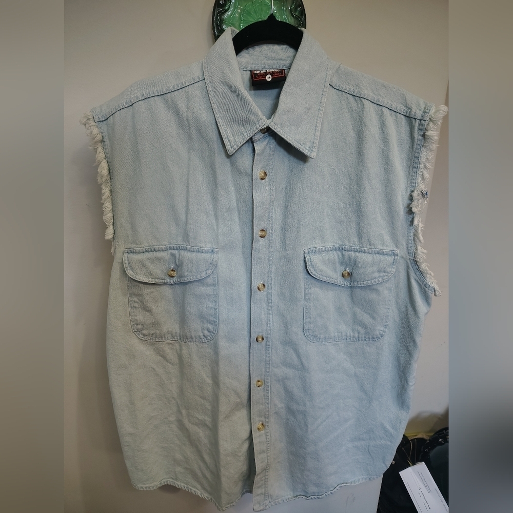 Does Not Play Well With Others! Biker Design Button Up Shirt